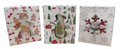 NATALE CONFEZIONE REGALO SET STROFINACCIO 3PZ POPPY Tellini S.r.l. Ingrosso Abbigliamento